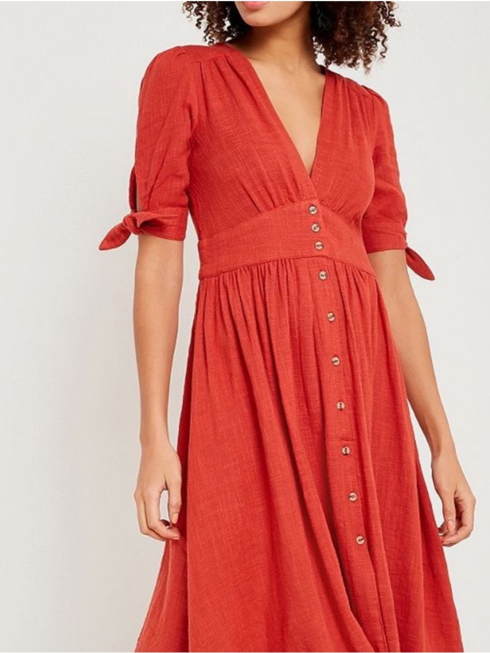 Free People Sienna Love of My Life Midi Dress Gauzy Cotton Size Large